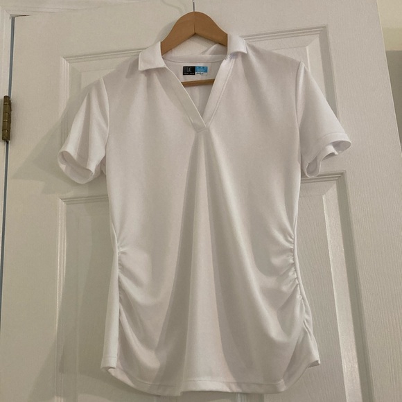 PGA Tour Appare Women’s AirFlux Solid Short Sleeve Polo White Small - Picture 5 of 7
